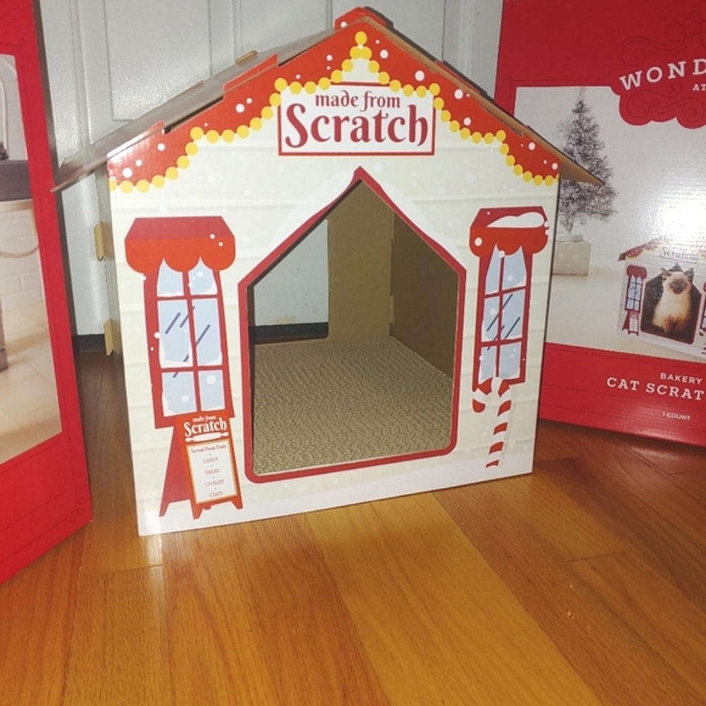 Wondershop Christmas Bakery Made from Scratch House Winter Holiday Cat House